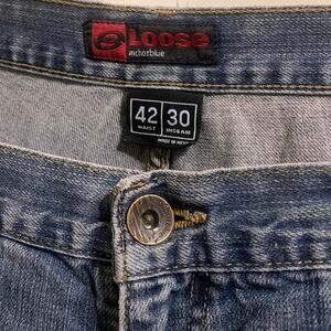 Y2K Anchor Blue Beyond Baggy Denim Jeans
